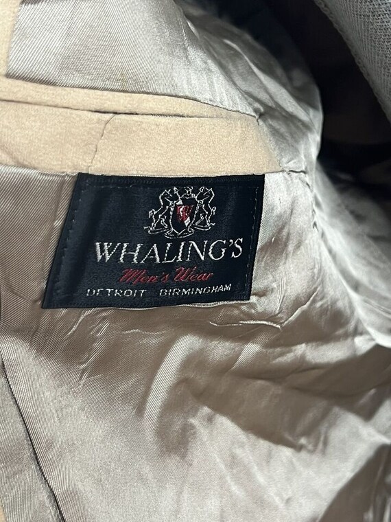 Vintage Whaling Men's Wear Khaki Winter Cashmere … - image 4