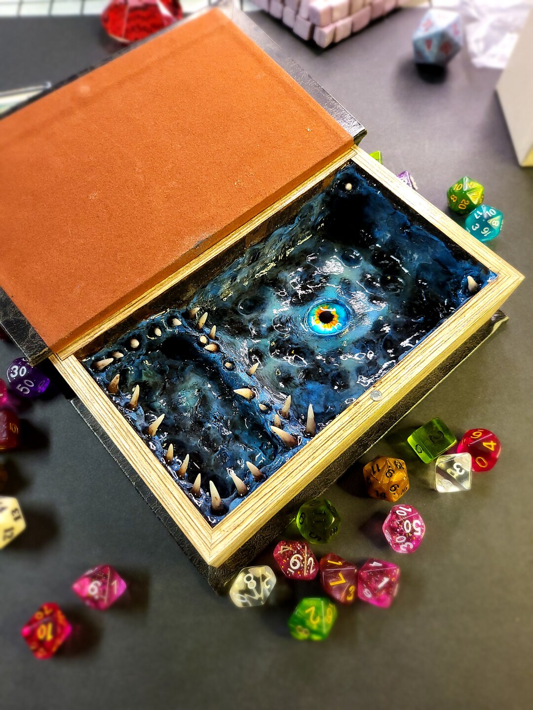 Book Mimic W/ Dice Jail Etsy