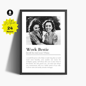 Cadeau de départ pour un collègue Cadeaux Bestie de travail Cadeaux personnalisés pour collègue de travail Cadeaux d'amitié Bestie Cadeau d'anniversaire Bestie Cadeau ami de travail