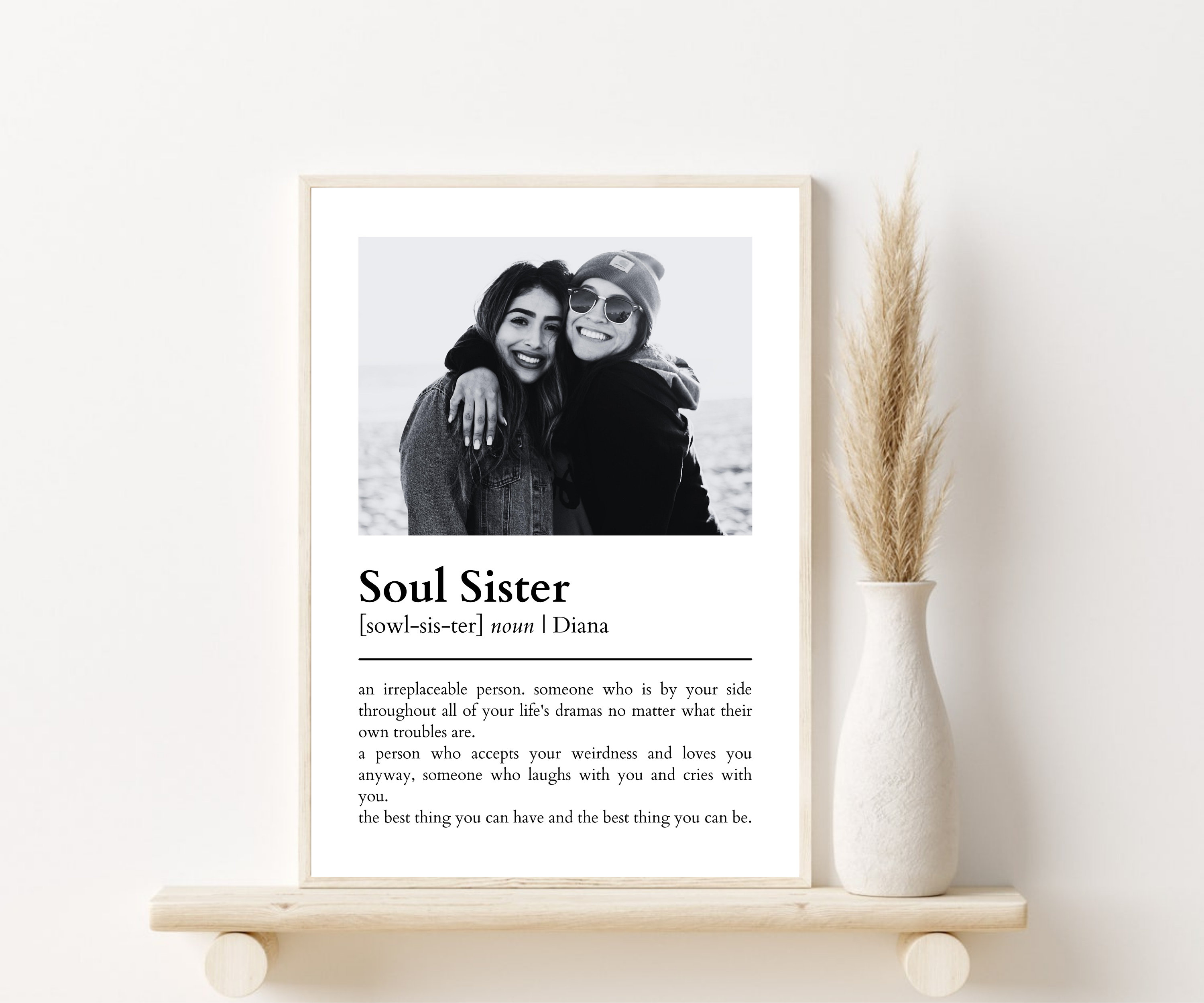 Personalized Soul Sister Print Soul Sister Definition Printable Photo ...