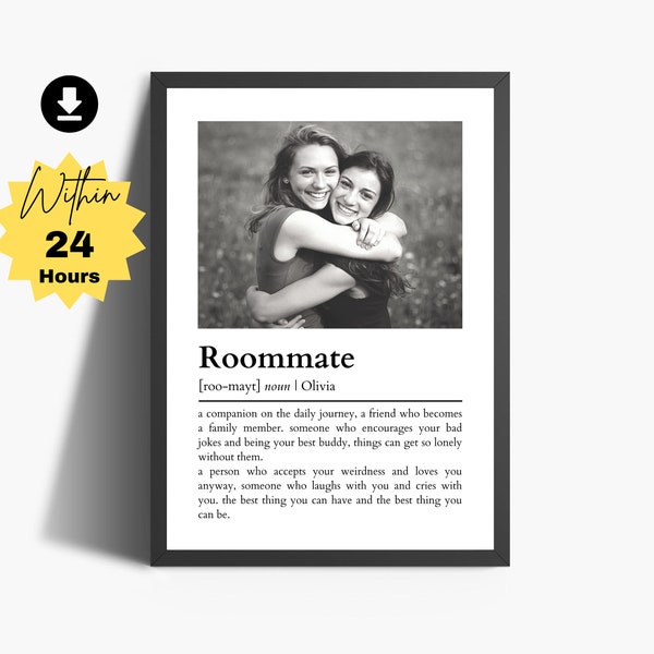 Roommate Gift | Friendship Day Gifts | Personalized Gifts For Roommates | Roomies Gift | Roommate Decor | Birthday Gift For Roommate Prints