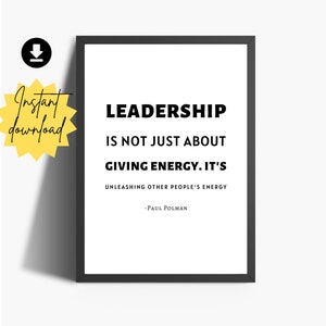 Leadership Gifts | Office Decor | Leadership Quotes | Retirement Gifts | Boss Leaving Gift | Mentor Gift | Leader Gift | Teacher Gift