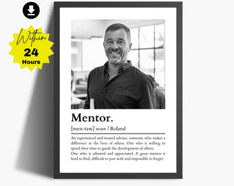 Personalized Mentor Definition Print | Thank You Gift (Digital Download)