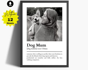 Personalized Dog Mum Definition Print | Gift For Dog Lovers (Digital Download)