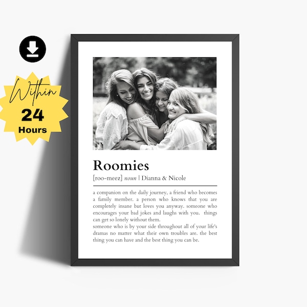 Friendship Day Gifts | Personalized Roommate Gift | Roomies Picture Frame | Roomies Gift | Roomies Wall Decor | Roomie Birthday Gift