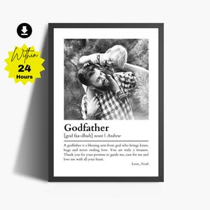 Regalo para el padrino, regalo para el padrino, regalos para el padrino, definición de padrino, regalo de bautismo de testigos de Jehová, regalo con foto del padrino, regalo personalizado para el padrino