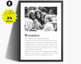 Friendship day gifts | Personalized Roommate Gift | Roomies Picture Frame | Roomies Gift | Roomies Wall Decor | Roomie Birthday Gift