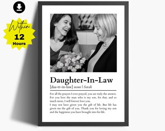 Future Daughter-in-Law Gift: Personalized Definition Print (Digital Download