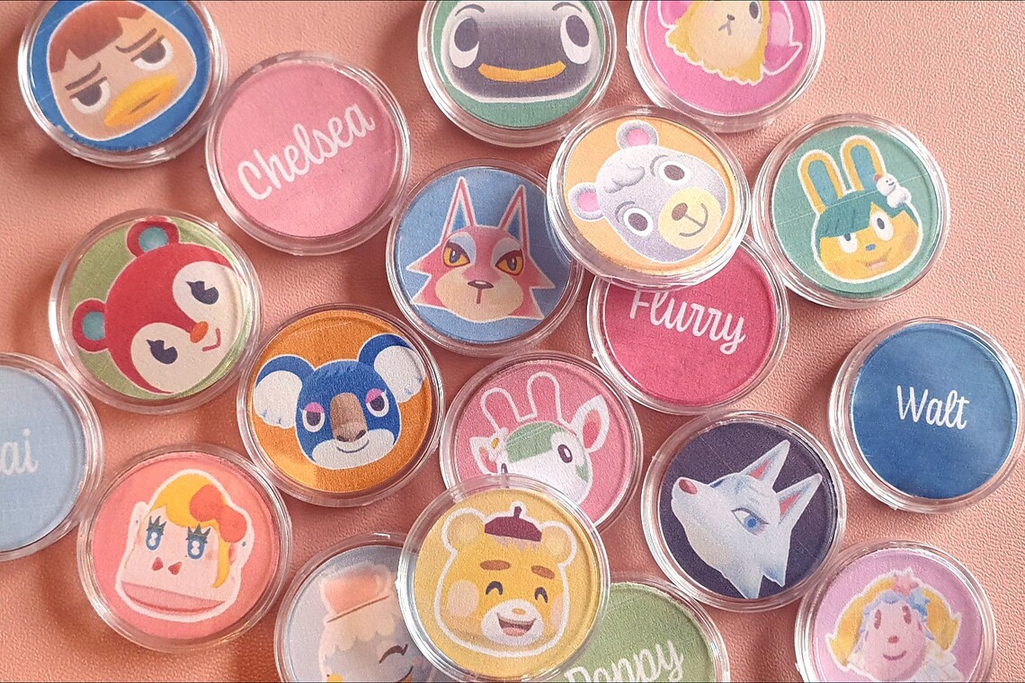 Custom made ACNH Amiibo Coins Etsy