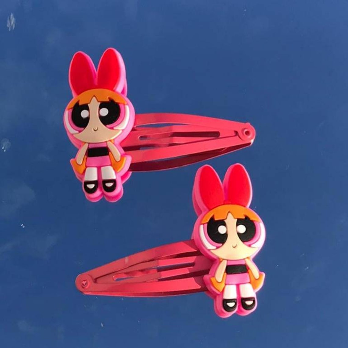 Powerpuff girls hair clips y2k hair clips buttercup hair Etsy