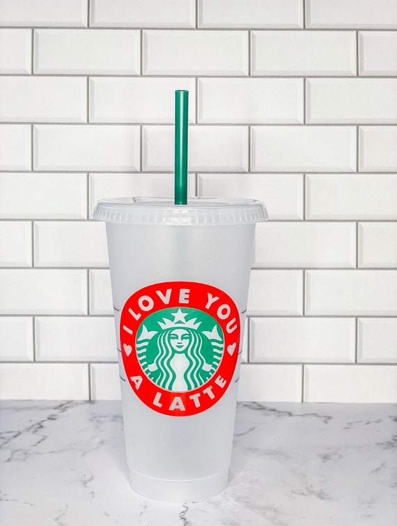 Starbucks Cold Cup Anniversary Valentines Day Gift Love Cup Tumbler Cold Cup  Iced Coffee - Etsy