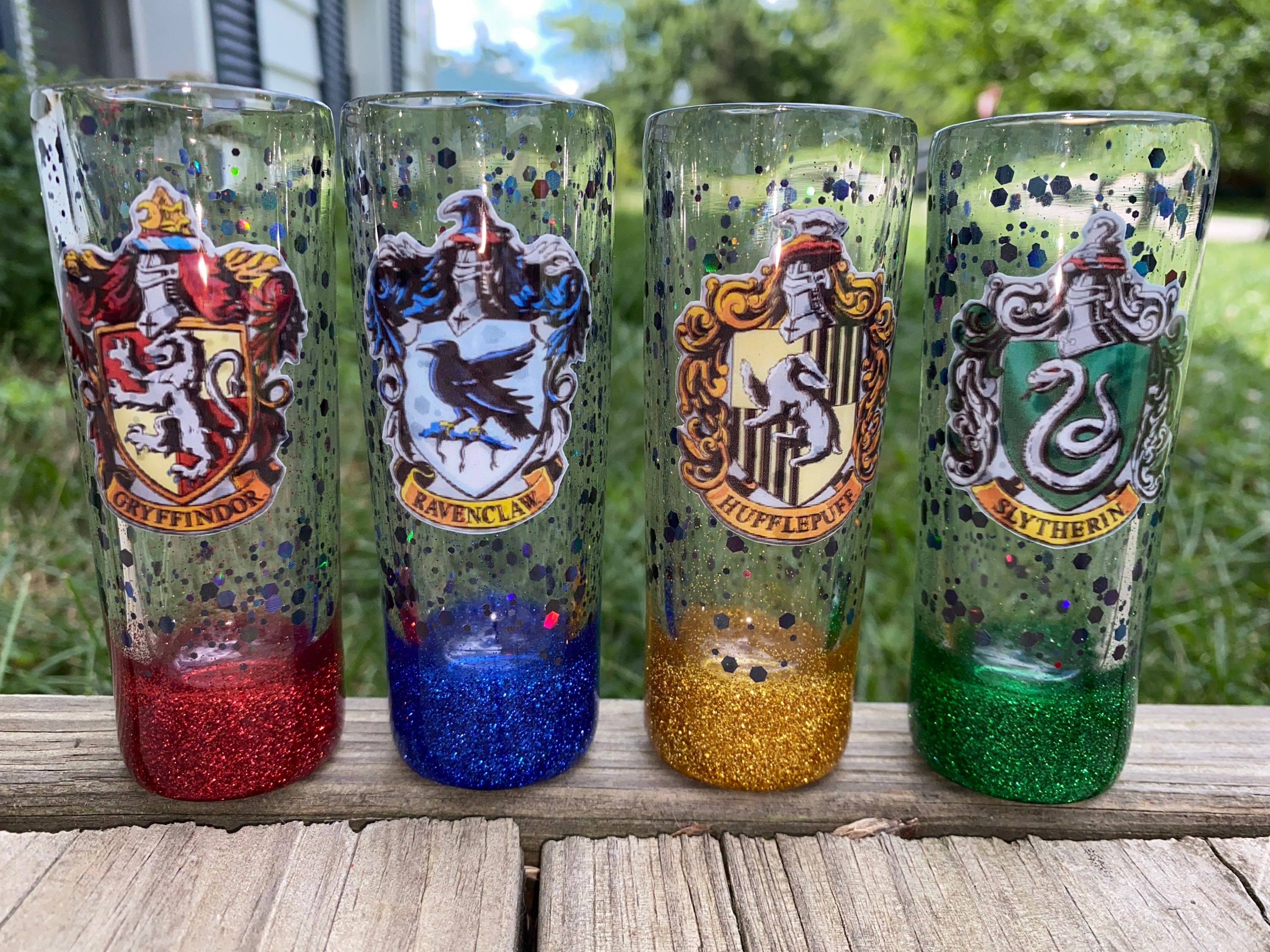 Personnalisé Harry Potter Shot Glass Set de 4 / peut être Etsy