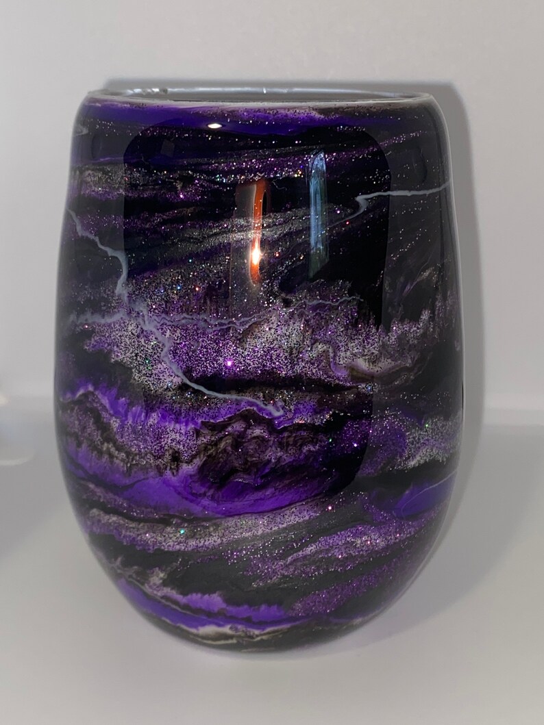 Custom Personalized Epoxy Wine Glass Set Etsy