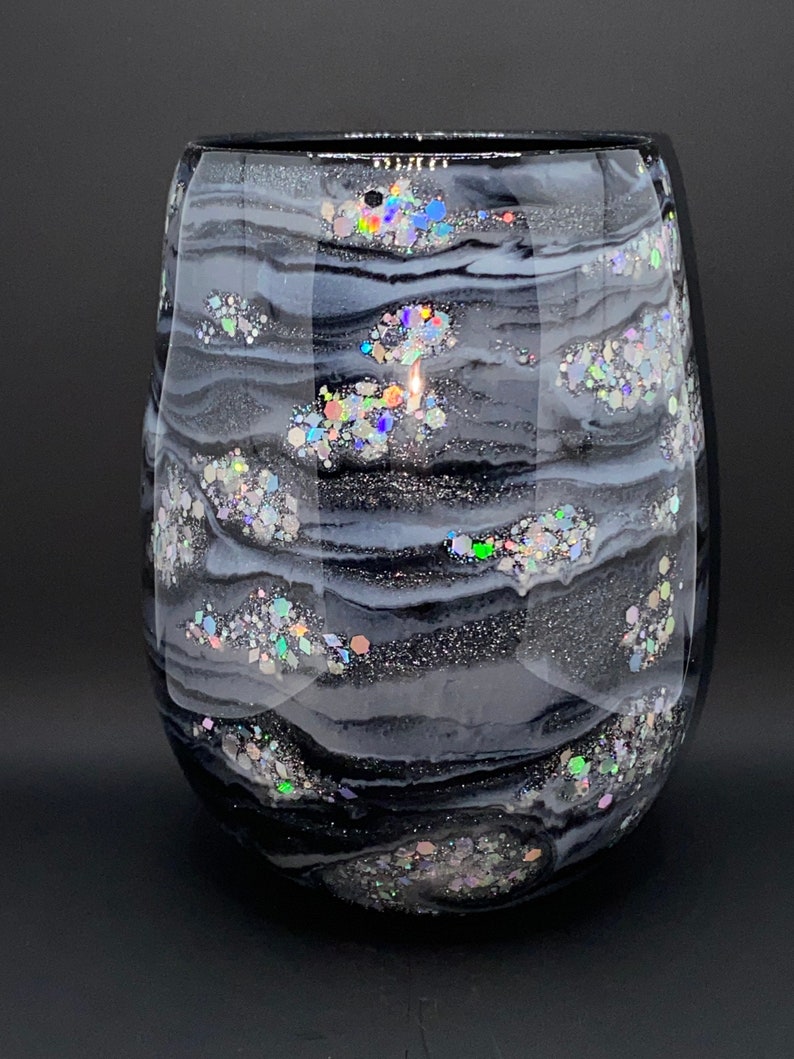 Custom Personalized Epoxy Wine Glass Set Etsy