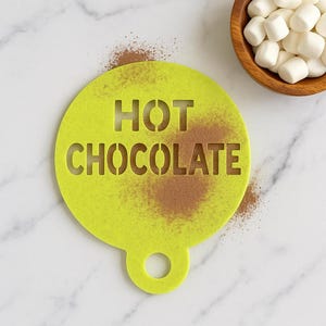 Personalized Coffee/Cocktail Stencil: Custom Drink Stencil for Business