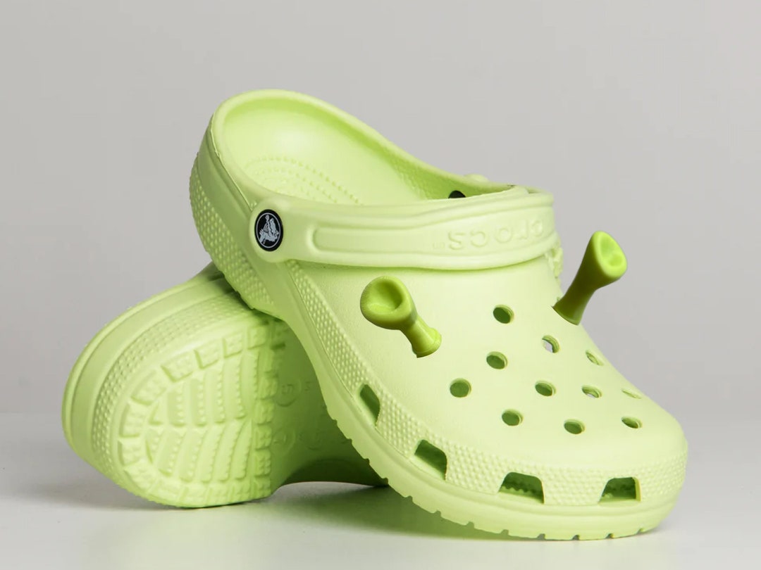  8 Pieces Shrek Ears Compatible with Crocs Shoes