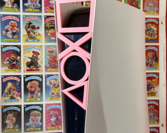 PS5 Front Faceplate Badge – Plus UV Reactive Neon PS5 Gamer Mod (Disc & Slim Compatible)