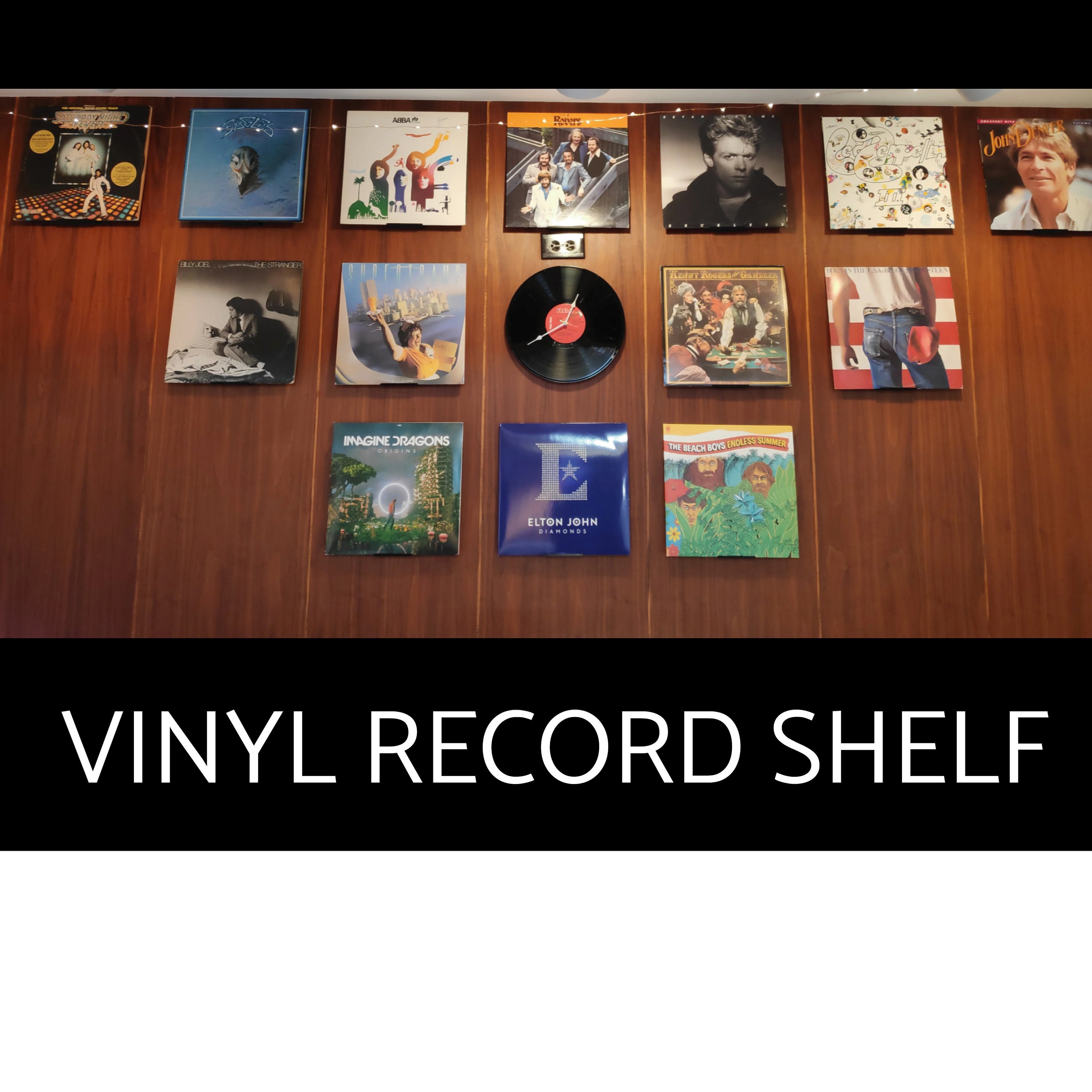 Vinyl Record Shelf Album Wall Mount Display Record Display Etsy