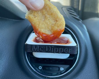 Autosaushouder voor McDonald's | McDipper-clip om nugget te dippen | Saushouder voor ventilatieopeningen | Dipclip fastfood | Drive-thru-accessoire
