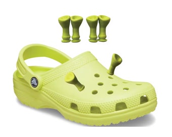 Croc Charm - Orecchie di Ogre - Shrek Ears For Crocs - Charms per scarpe - Confezione da 1/2/4