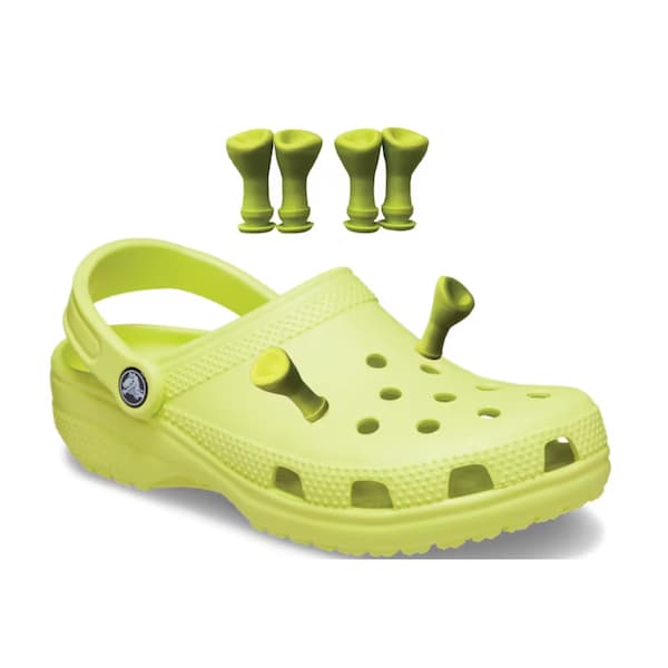 Croc Charm - Ogre Ears - Shrek Ears For Crocs - Shoe Charms - 1/2/4 pack