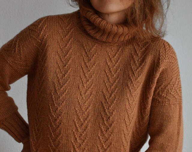 Liana Knit Sweater Cozy Brown
