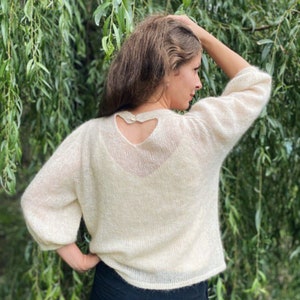 Verona blouse knitting design pattern pdf download tutorial image 6