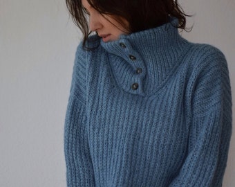 Alps Sweater PDF knitting pattern tutorial knitwear design oversize textured sweater