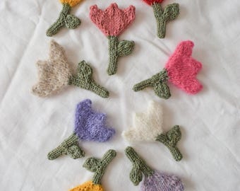 Cute Knitted Tulip Amigurumi Pattern, DIY Flower Toy (PDF Digital Download)