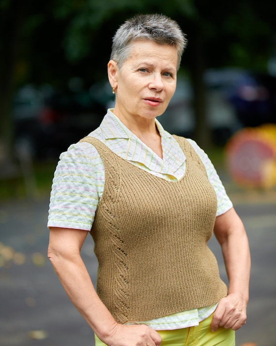 Sahara Top Knitting Pattern Design Summer Top Knit PDF