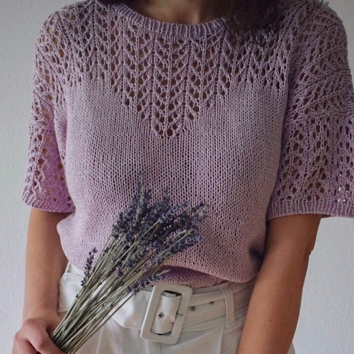Sahara Top Knitting Pattern Design Summer Top Knit PDF