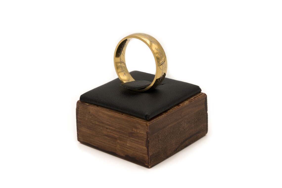 The One Ring Replica and Stylish Wooden Ringdisplay Etsy