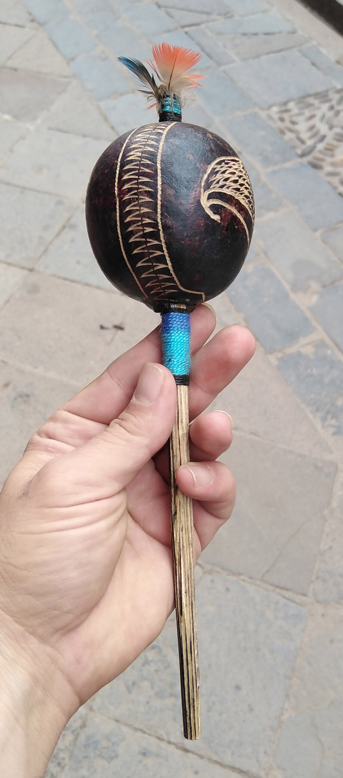 Shamanic Ceremonial Hand Made Maracas Shamanic Rattle From Etsy
