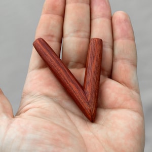 Thin Kuripe ~ Kuripi Self Applicator | Made of Palo Sangre, Madera Negra and Algarrobo Tree