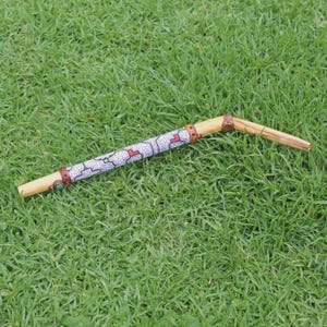 Palo Santo Tepi Applicator | Decorate Peruvian Turquoise, A piece of Aya Vine and Shipibo Fabric