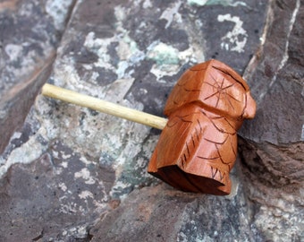 Owl Kashimbo Shamanic Ceremonial Pipe | Peace Pipe | Hand Carved |  Made of Amazon Rainforest Wood