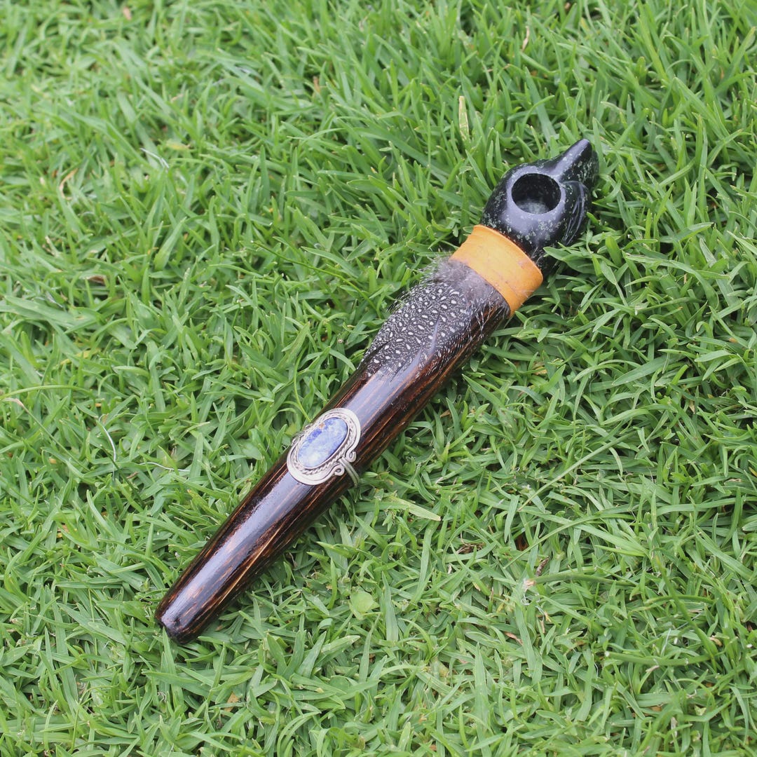 Condor Head Ceremonial Mapacho Pipe | Peace Pipe | Made of Chonta Wood ...