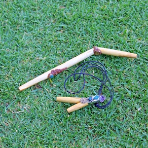 Palo Santo Kuripe Tepi Set: Aya Vine, Amethyst & Turquoise