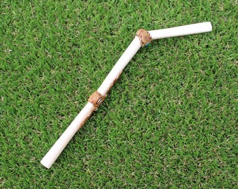 Tepi Applicator made of Bone | Decorated with Peruvian Turquoise and Aya Vine
