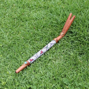 Double PALO SANGRE TEPI with Peruvian Turquoise, Aya Vine & Shipibo Fabric