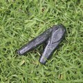 Triple Coca Leaf ( K'intu ) Double Nose Stone Kuripe Pipe | Washable | Made of Machu Picchu Stone