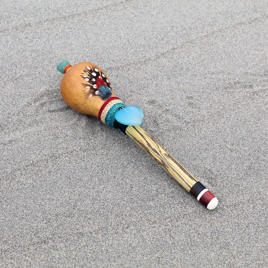 Peruvian Shamanic Ceremonial Rattle | Decorated With Blue Jade, %100 ...