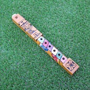 Handmade Katsura Wood Shamanic Flute - Andean Ceremonial Instrument