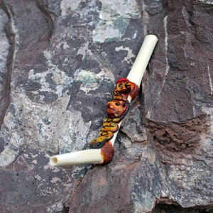 Bone Tepi Applicator | Decorated with Trilogy ( Condor - Puma - Snake )