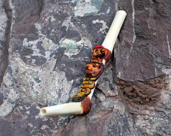 Bone Tepi Applicator | Decorated with Trilogy ( Condor - Puma - Snake )