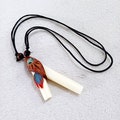 Bone Kuripe ~ Kuripi Necklace Self Applicator | Decorated with Peruvian Turquoise