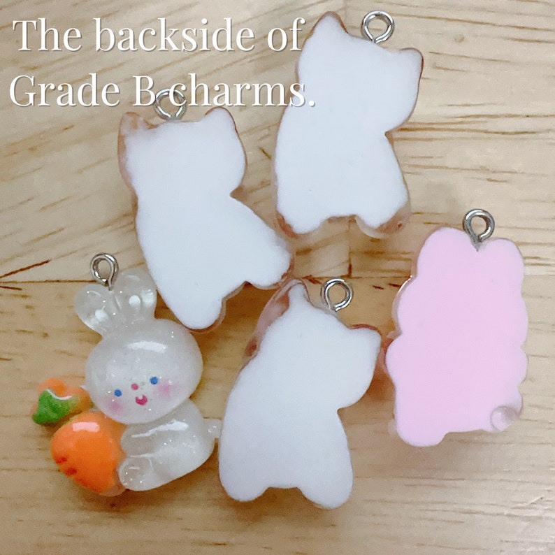 Cute Animal Phone Charm3d Kawaii Keychains Transparent Jelly Aesthetic