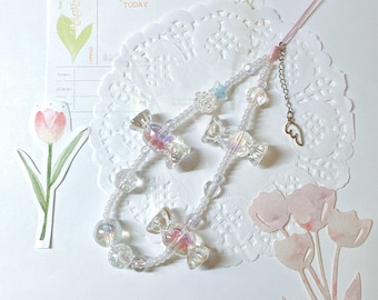 Sweet Candy Phone Charm: Handmade Beaded Phone Accessories Bag Charm Camera Charm