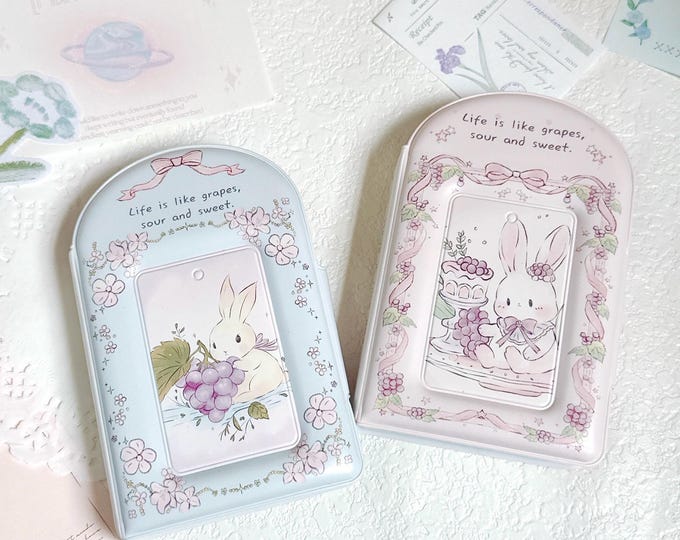 Bunny Photo Album: Kpop Photocard Holder, Mini Polaroid Binder