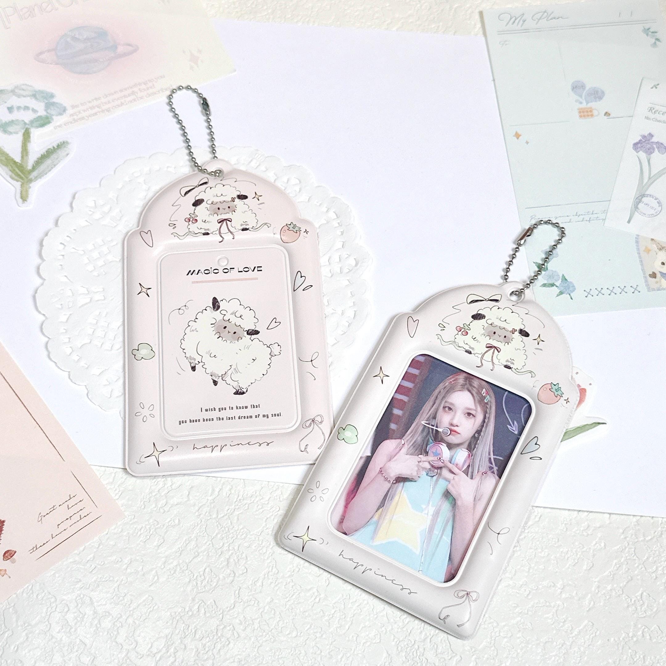 Cute Lamb K-pop Photocard Holder Keychain - Etsy